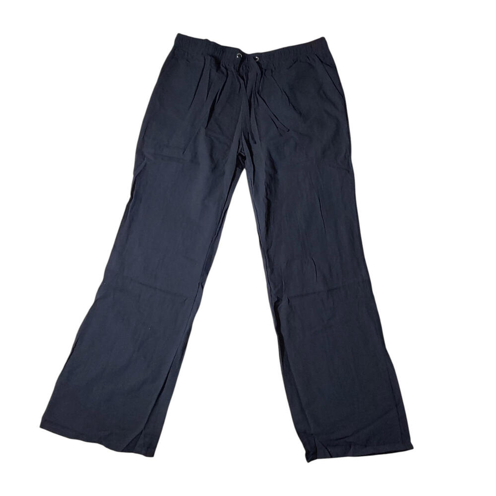 Women's Plus Size XXL Cotton-Linen Lightweight Relax Fit Trousers FREE S&H